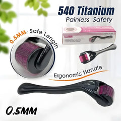 Derma Roller 540 Titanium Needle (0.5mm) For Hair Growth